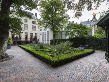Le jardin intérieur de la Grachtenhuis à Amsterdam