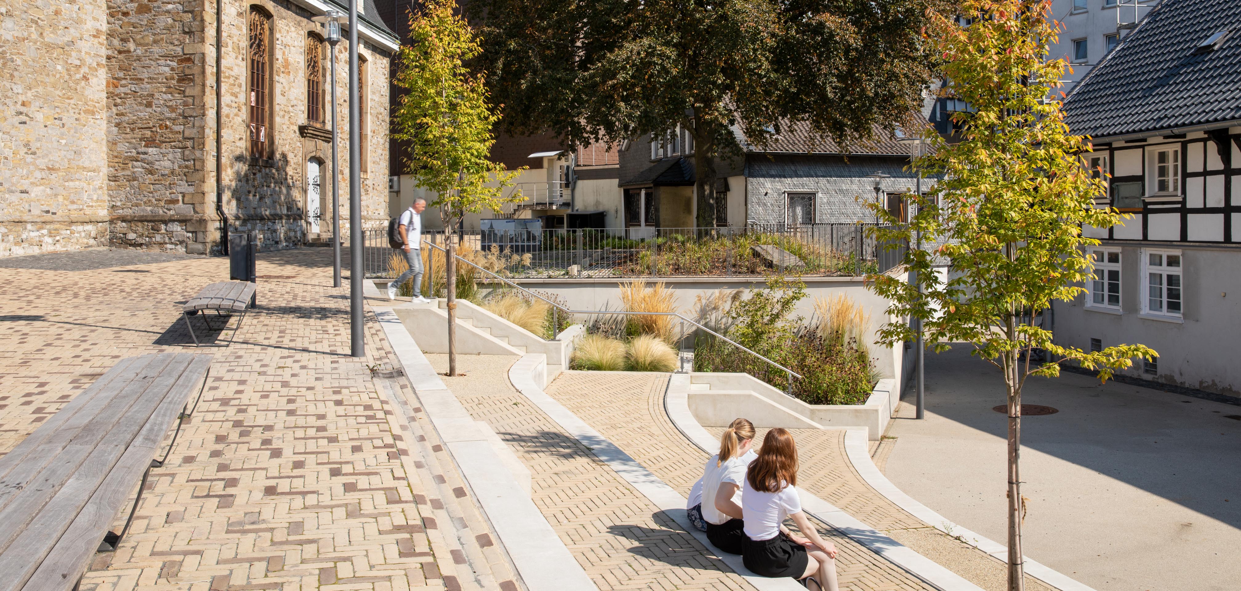 Revitalisation de la place d'Offers à Velbert, Allemagne 