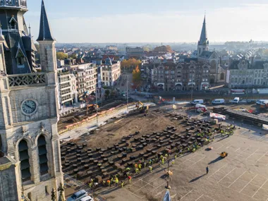 La ville de Saint-Nicolas, pionnière en matière de circularité avec la rénovation de la Grand-Place.